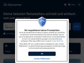 'skyscanner.de' screenshot