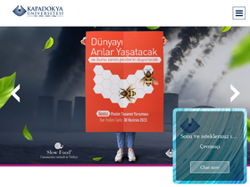 'lisansustu.kapadokya.edu.tr' screenshot