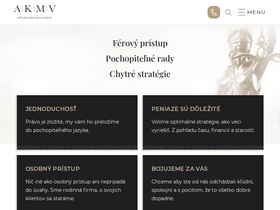 'akmv.sk' screenshot