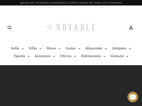 Notable homepage screenshot