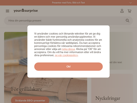 'yoursurprise.se' screenshot