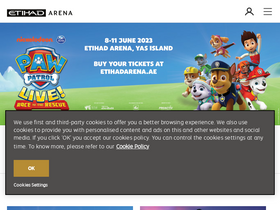'eform.etihadarena.ae' screenshot