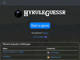 'hyruleguessr.com' screenshot