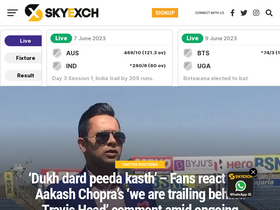 'skyexch.net' screenshot