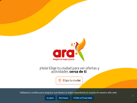 'aratiendas.com' screenshot