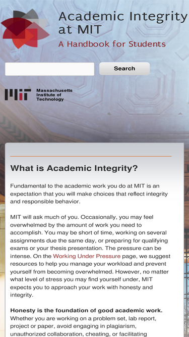 integrity.mit.edu