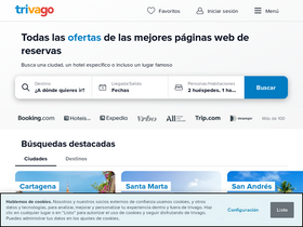 'trivago.com.co' screenshot