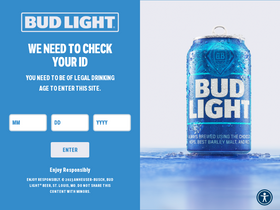 'budlight.com' screenshot