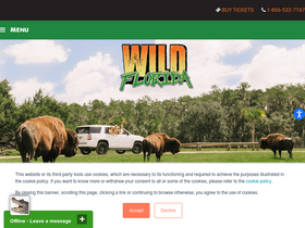'wildfloridairboats.com' screenshot