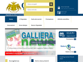 'galliera.it' screenshot