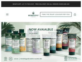 herbatint.co.za homepage screenshot