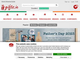 'gifts.ie' screenshot