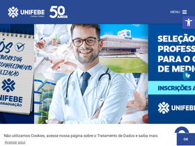 'unifebe.edu.br' screenshot
