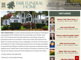 'fairfuneralhome.com' screenshot