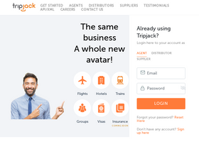'tripjack.com' screenshot