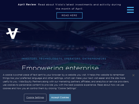 'vistaequitypartners.com' screenshot