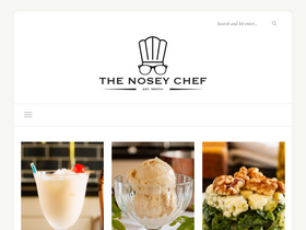 'noseychef.com' screenshot