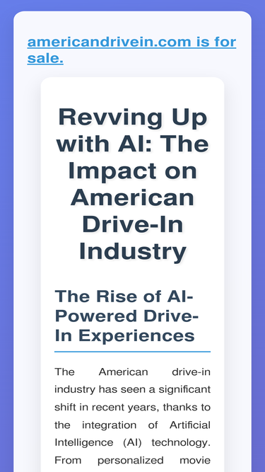 americandrivein.com