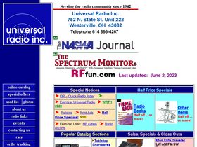'universal-radio.com' screenshot