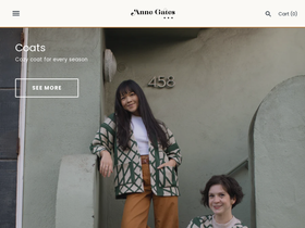 annegates.com homepage screenshot