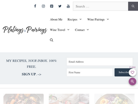 'platingsandpairings.com' screenshot