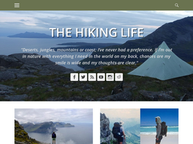 'thehikinglife.com' screenshot