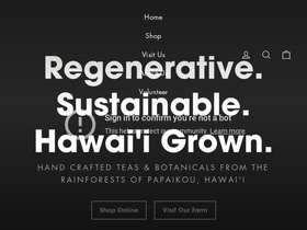 Ancient Leaf Tea homepage screenshot