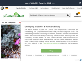 'pflanzmich.de' screenshot