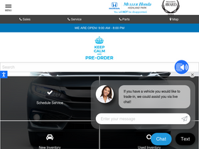 'muller-honda.com' screenshot