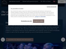 'forwomeninscience.com' screenshot