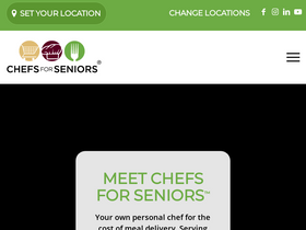 'chefsforseniors.com' screenshot