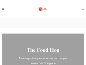 'thefoodhog.com' screenshot