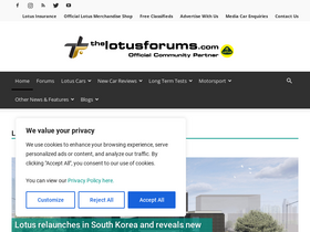 'thelotusforums.com' screenshot