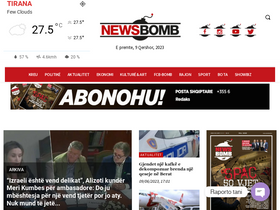 'newsbomb.al' screenshot