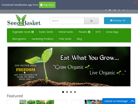 'seedbasket.in' screenshot