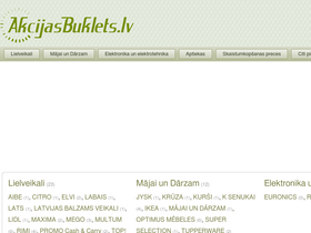 'akcijasbuklets.lv' screenshot