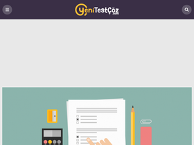 'yenitestcoz.com' screenshot