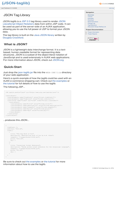 json-taglib.sourceforge.net