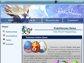 'pokeheroes.com' screenshot