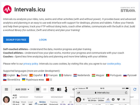 'intervals.icu' screenshot