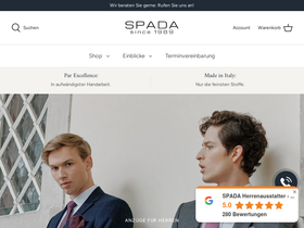 spada-herrenmode.at homepage screenshot