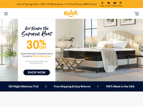 'nolahmattress.com' screenshot