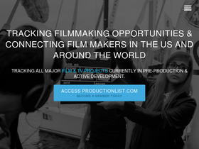 'productionlist.com' screenshot