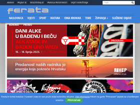 'ferata.hr' screenshot
