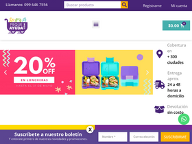 'pequeayuda.com' screenshot