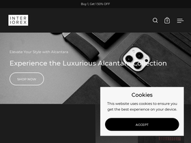 Interiorex homepage screenshot