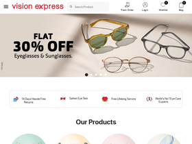 'visionexpress.in' screenshot