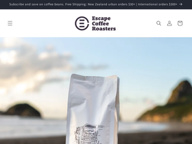 escapecoffee.nz homepage screenshot