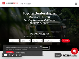 'rosevilletoyota.com' screenshot