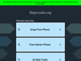 'fileprovider.org' screenshot